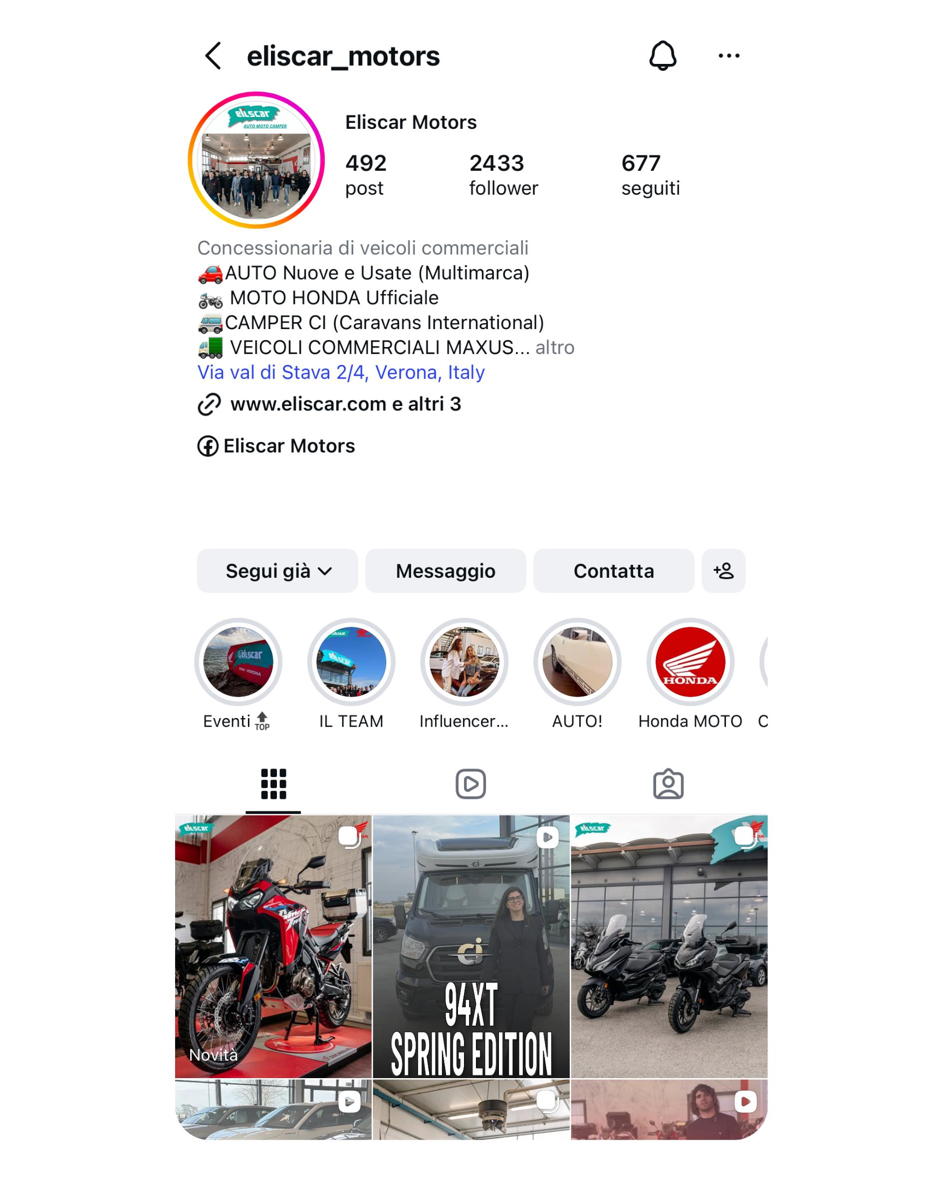 Post Instagram Eliscar